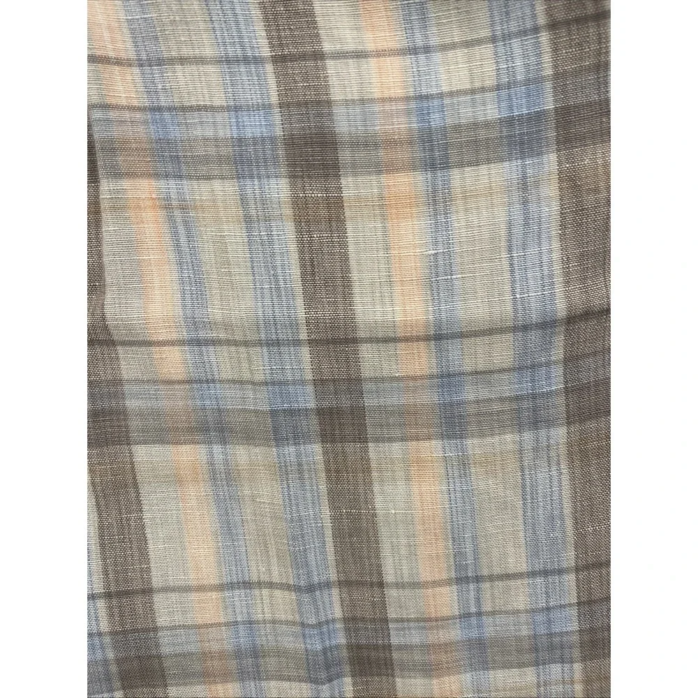 Tommy Bahama Men's Shorts‎ Blue Orange Plaid Linen Tencel 31x20 Paradise Nation